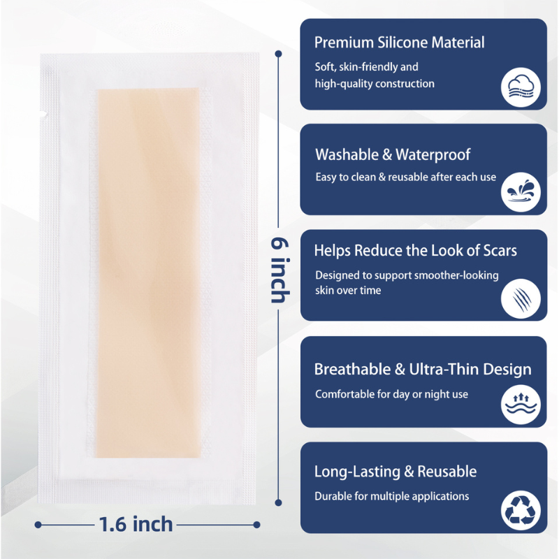 K2K PrimePath ultra-thin reusable silicone scar sheets
